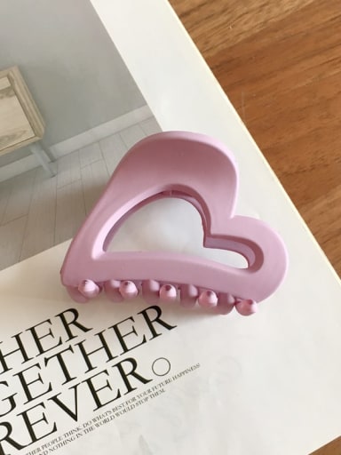 Cellulose Acetate Minimalist Hollow Heart Jaw Hair Claw