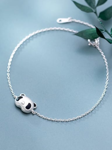 custom 925 Sterling Silver Panda Cute Link Bracelet