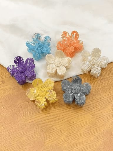 Cellulose Acetate Trend Flower Alloy Jaw Hair Claw