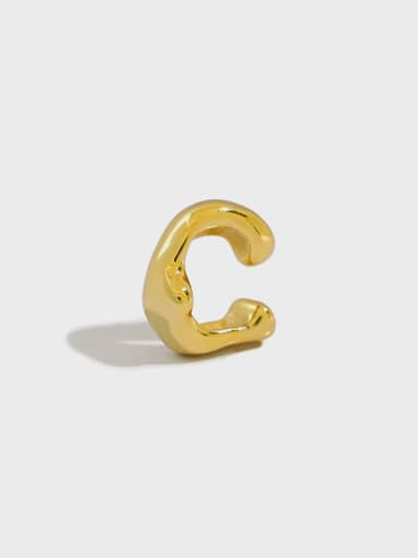 925 Sterling Silver Geometric Minimalist Clip Earring [Single]