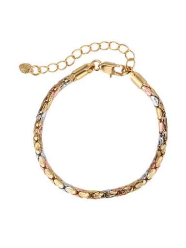 Lottery gold bracelet 16cm+ 5cm Brass Trend Irregular Bracelet and Necklace Set