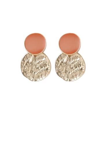 Alloy With Imitation Gold Plated Vintage Round Drop Earrings