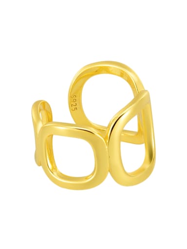 925 Sterling Silver  Geometric Minimalist Band Ring