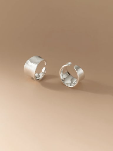 925 Sterling Silver Geometric Minimalist Clip Earring