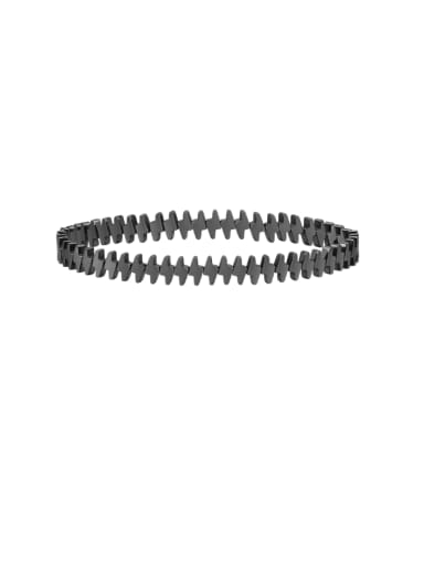 BR 1791 Stainless steel Irregular Hip Hop Handmade Beaded Bracelet