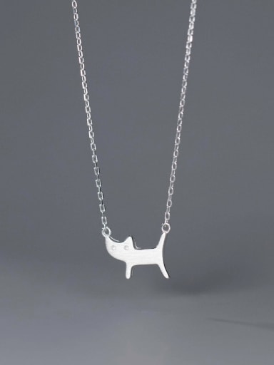 925 Sterling Silver Dog Cute Necklace