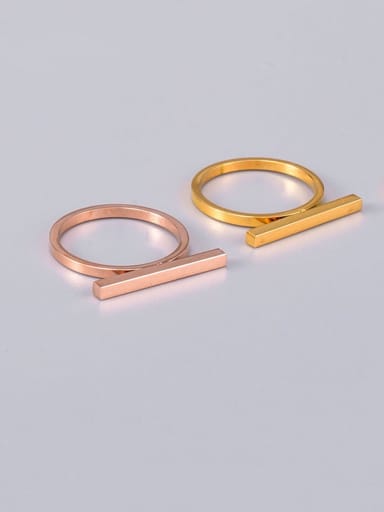 Titanium smooth Geometric Minimalist Band Ring
