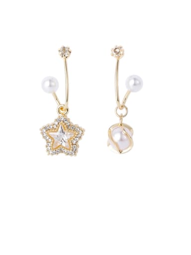 Alloy With Imitation Gold Plated Fashion Irregular Drop Earrings