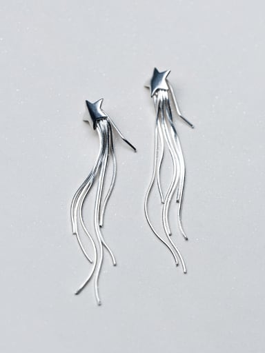 Stainless steel Tassel Minimalist Threader Earring