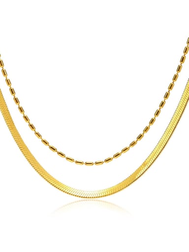 Necklace Stainless steel Minimalist Multi Strand Necklace