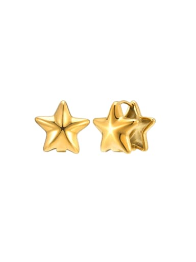 Stainless steel Pentagram Minimalist Huggie Earring