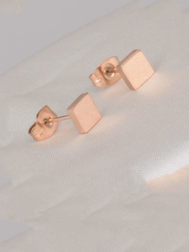 Titanium Geometric Minimalist Stud Earring