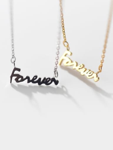 925 Sterling Silver Letter Minimalist pendant  Necklace