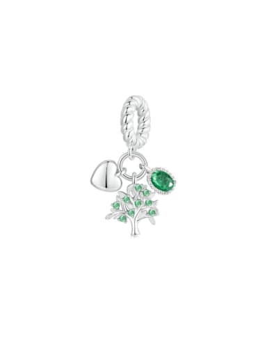 925 Sterling Silver Cubic Zirconia Trend  Tree Of Life Diy pendant