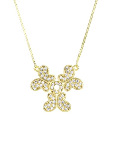 Alloy Cubic Zirconia Butterfly Minimalist Necklace