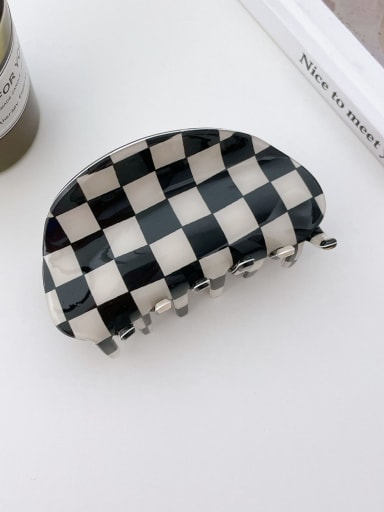 F200 8.7cm*4.5cm Cellulose Acetate Trend Geometric Alloy Jaw Hair Claw
