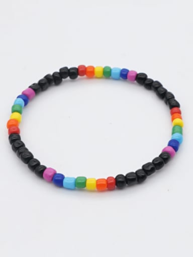 Multi Color Glass Bead   Bohemia Handmade Beading Stretch Bracelet
