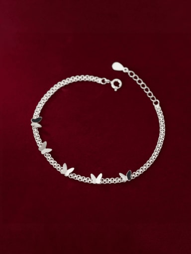 925 Sterling Silver Butterfly Minimalist Bracelet