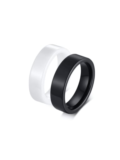 custom Ceramic Geometric Minimalist Band Ring
