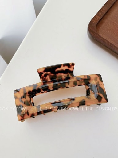 Cellulose Acetate Trend Geometric Alloy Jaw Hair Claw