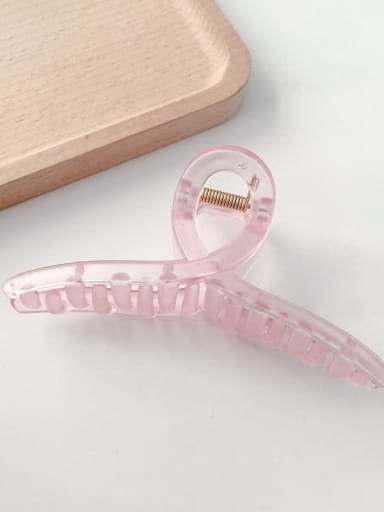 Cellulose Acetate Minimalist  Alloy  Matte Translucent Jaw Hair Claw