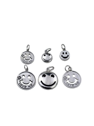 custom Vintage Sterling Silver With Simple Smiley Pendant Diy Accessories