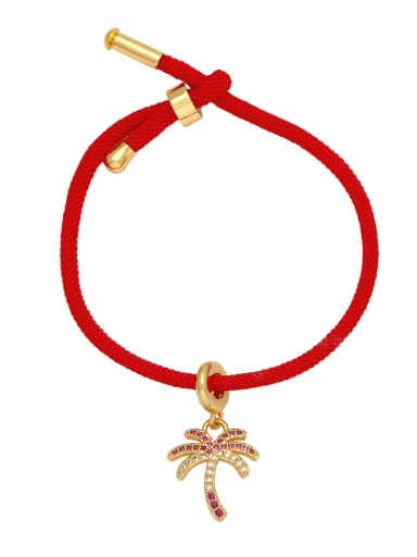 B Brass Cubic Zirconia Star Minimalist Handmade Weave Bracelet