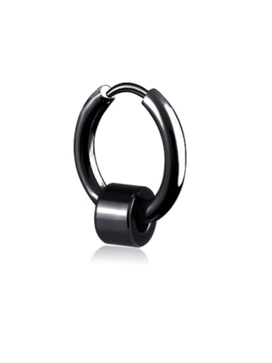 Titanium Round Minimalist Stud Earring