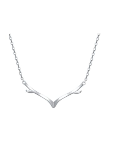 925 Sterling Silver Deer Minimalist Necklace