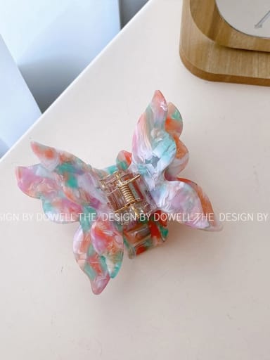 Cellulose Acetate Trend Butterfly Alloy Multi Color Jaw Hair Claw