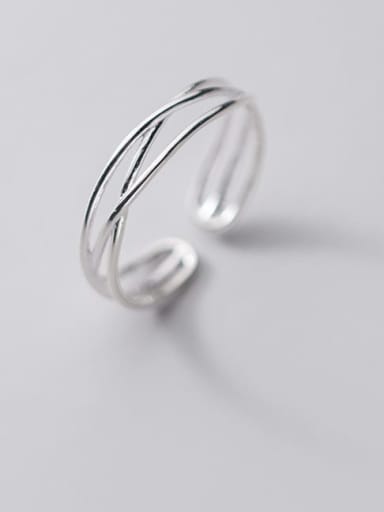 925 Sterling Silver Irregular Minimalist Stackable Ring