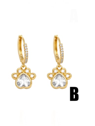 B Brass Imitation Pearl Bowknot Minimalist Huggie Earring