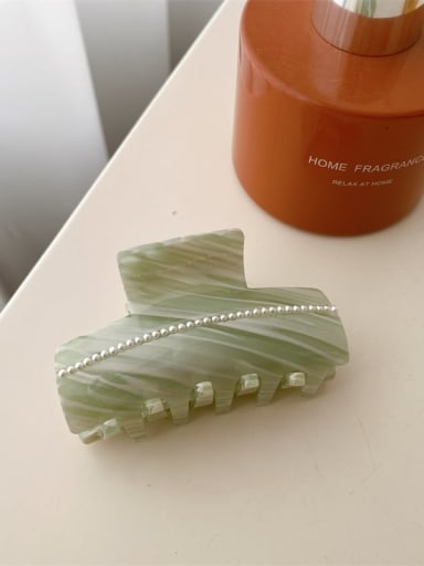 Light green 7cm Cellulose Acetate Trend Geometric Zinc Alloy Multi Color Jaw Hair Claw