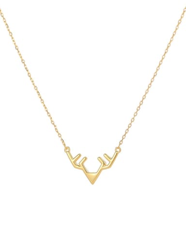 custom 925 Sterling Silver Deer Minimalist Necklace