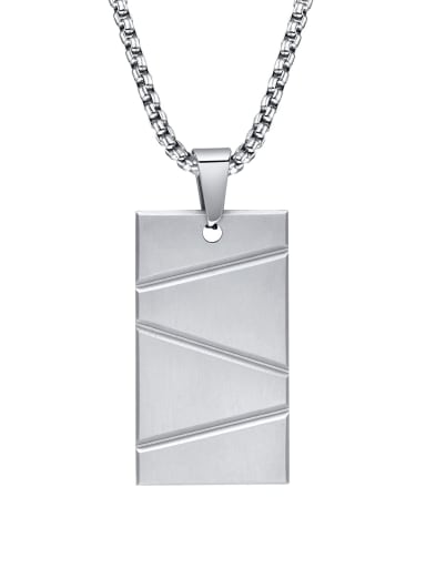 Steel pendant without chain Stainless steel Hip Hop Geometric Pendant