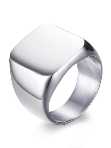 Steel color 7 12 Stainless steel Geometric Minimalist Band Ring