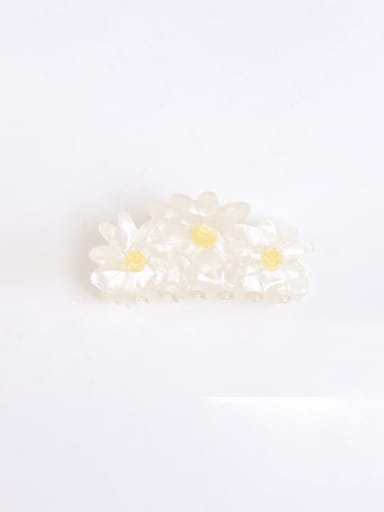 white Acrylic Trend Geometric Alloy Multi Color Jaw Hair Claw