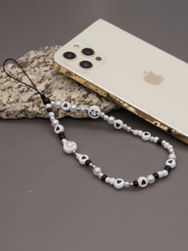 Imitation Pearl Multi Color Acrylic Weave Bohemia Mobile Phone Accessories