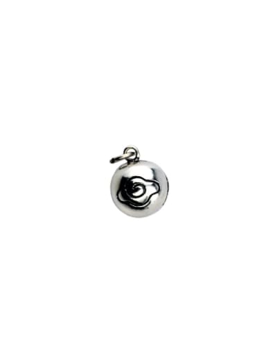 Vintage Sterling Silver With Vintage Round ball Pendant Diy Accessories