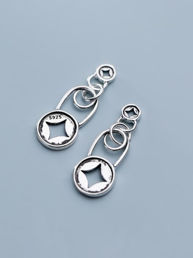 925 Sterling Silver With   Personality lock pendant Diy Accessories