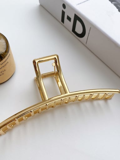 Gold 13.2cm Trend Geometric Alloy Jaw Hair Claw