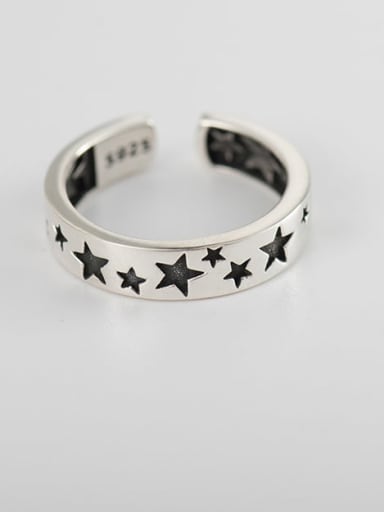 925 Sterling Silver Star Minimalist Band Ring