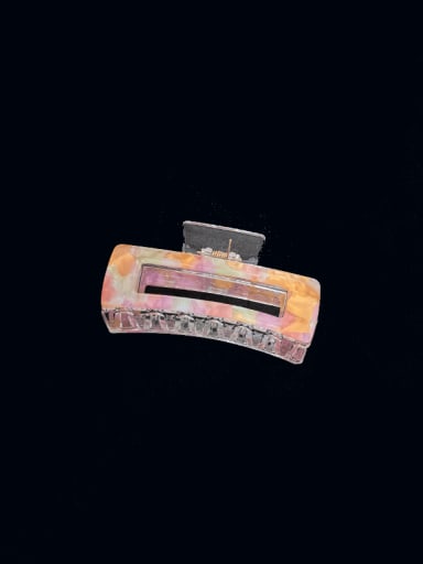 PVC Trend Geometric Alloy Resin Multi Color Jaw Hair Claw