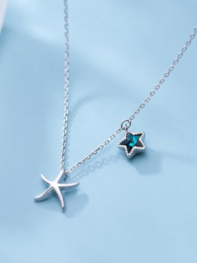 925 Sterling Silver  Minimalist   Star  Pendant Necklace