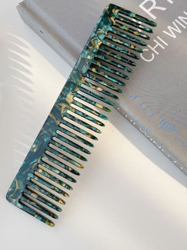 Turquoise 14.9cm Cellulose Acetate Trend Geometric Hair Comb