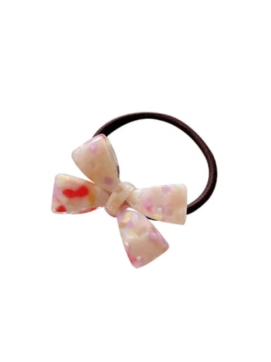 Cellulose Acetate Minimalist Bowknot Multi Color Hair Rope