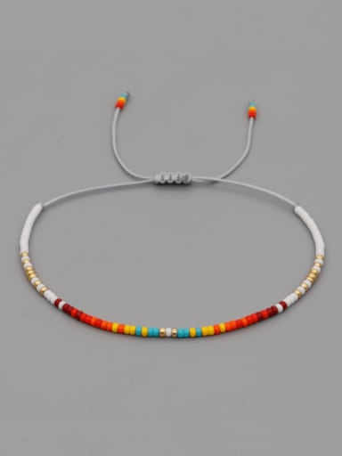MI B200580B Miyuki Millet Bead Multi Color Bohemia Handmade Weave Bracelet