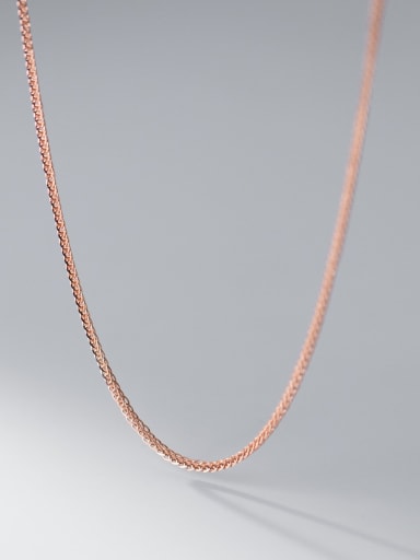 925 Sterling Silver Irregular Chain Minimalist Necklace