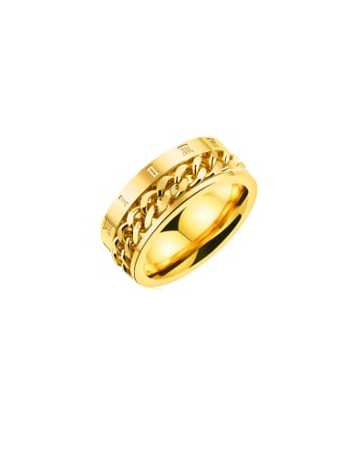 Titanium Steel Geometric Minimalist Band Ring