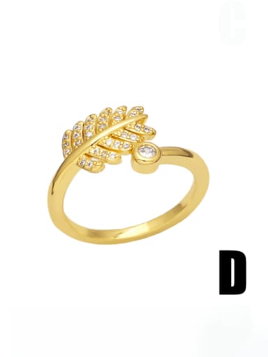 D Brass Cubic Zirconia Flower Vintage Band Ring